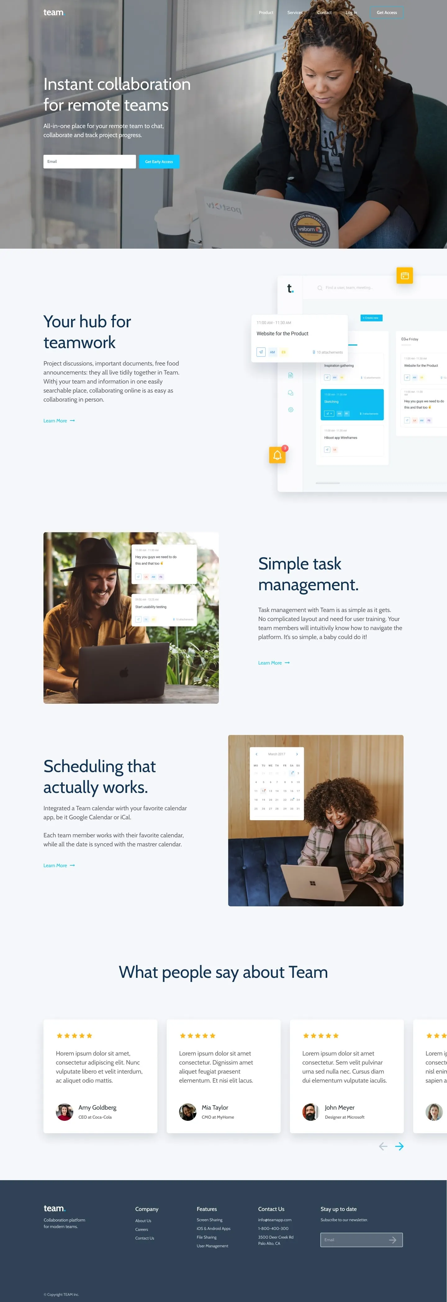 A screenshot of web page